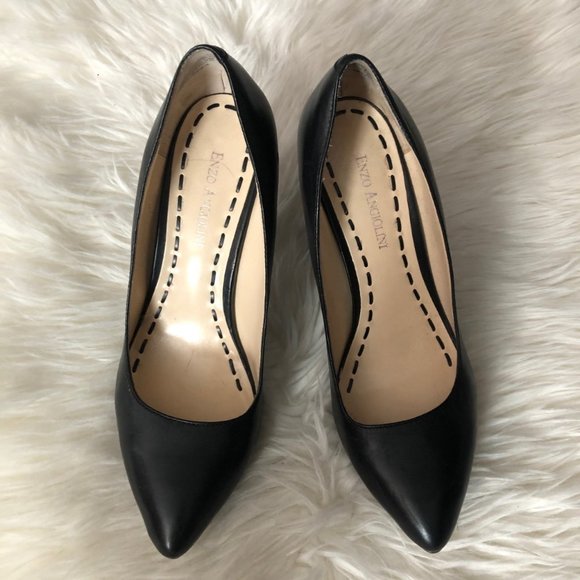 Enzo Angiolini Basic Black Platform Heels 7 - Picture 4 of 5